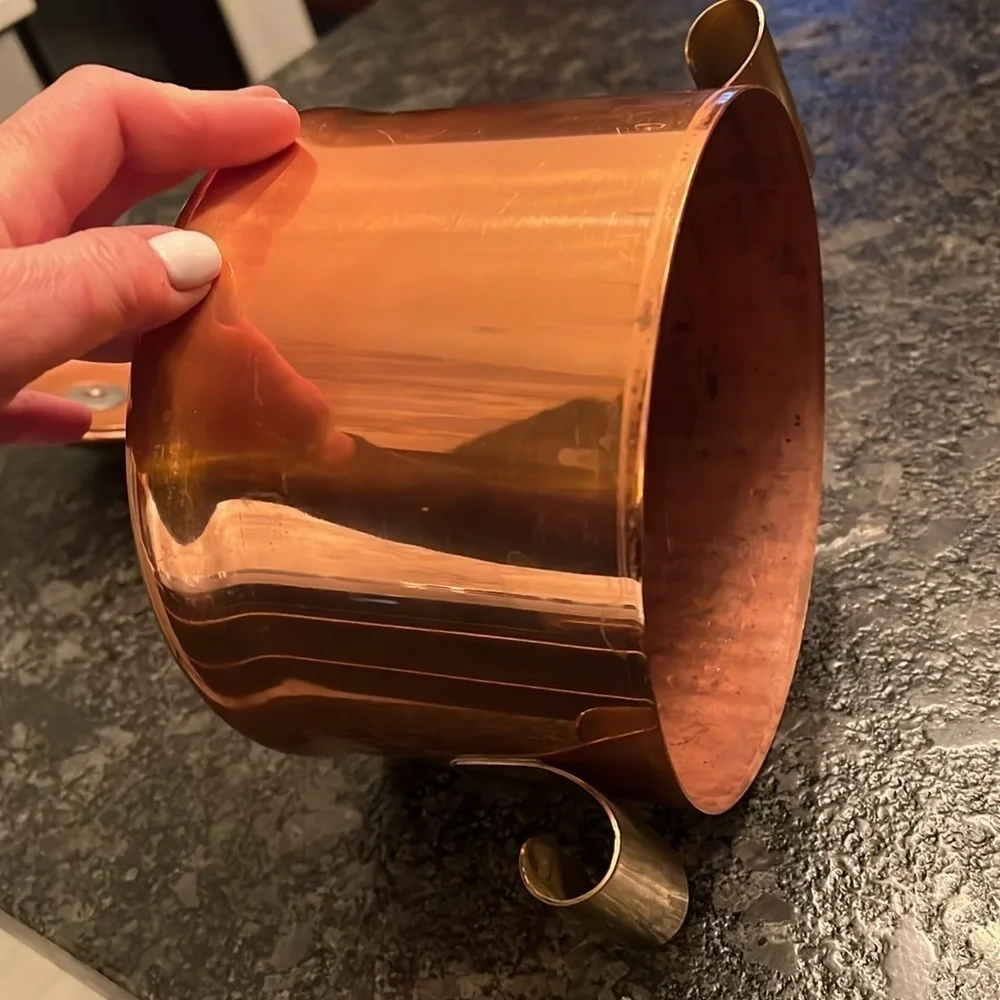 Vintage 3QT Copper Pot with Lid